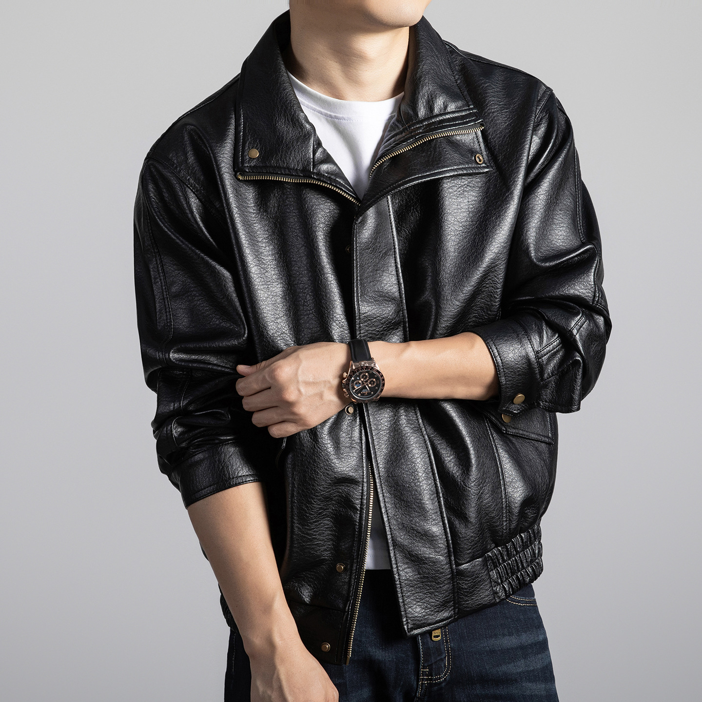 Raux Genuine Leather Jacket
