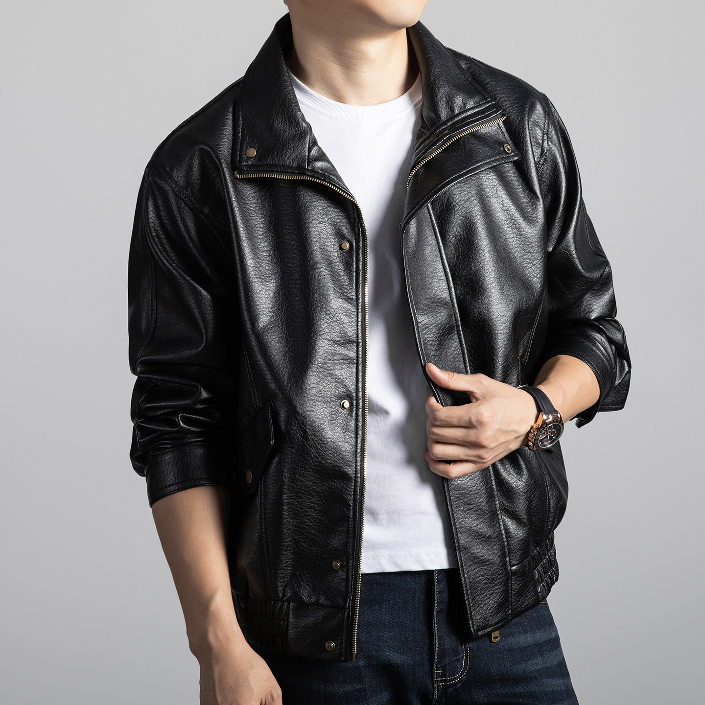 Raux Genuine Leather Jacket