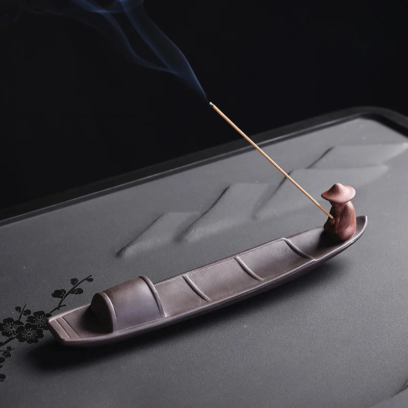 Purple Clay Incense Burner