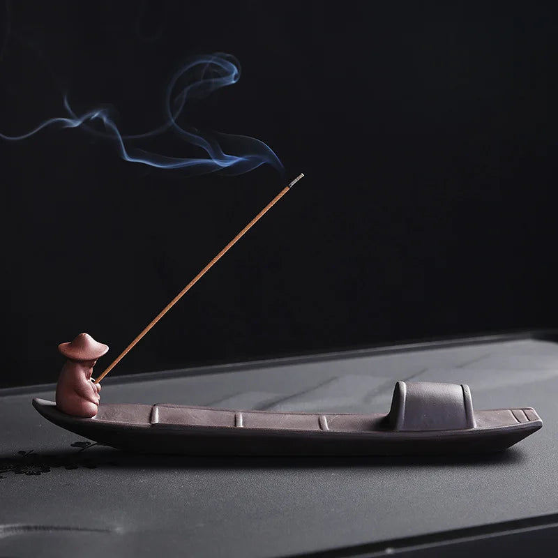 Purple Clay Incense Burner