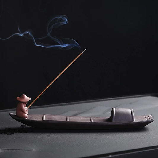 Purple Clay Incense Burner