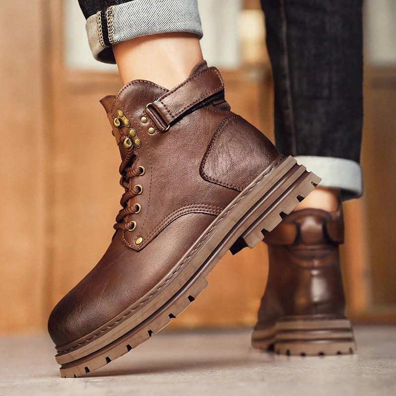 Tellorine Burnished Leather Boots