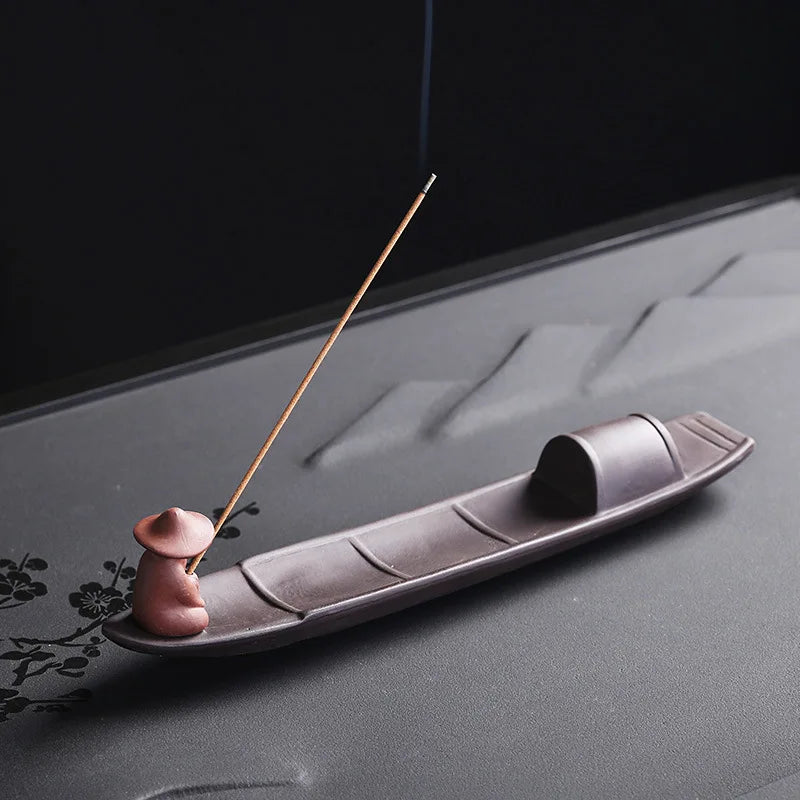 Purple Clay Incense Burner