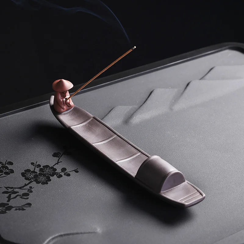 Purple Clay Incense Burner