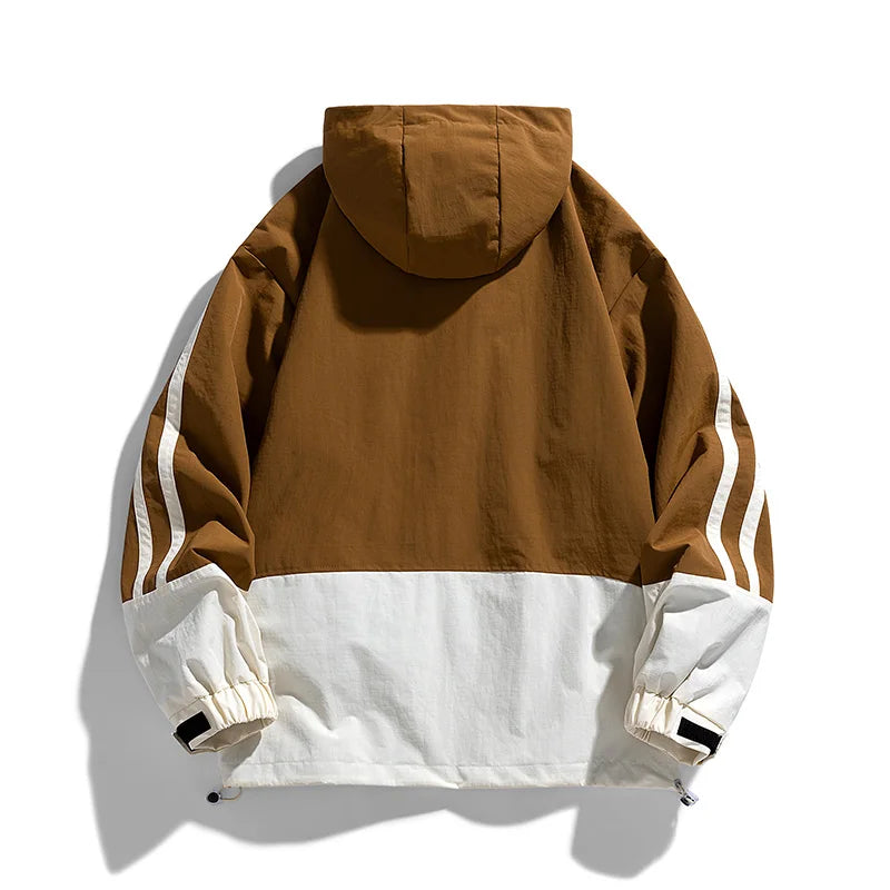 Stripped Windbreaker