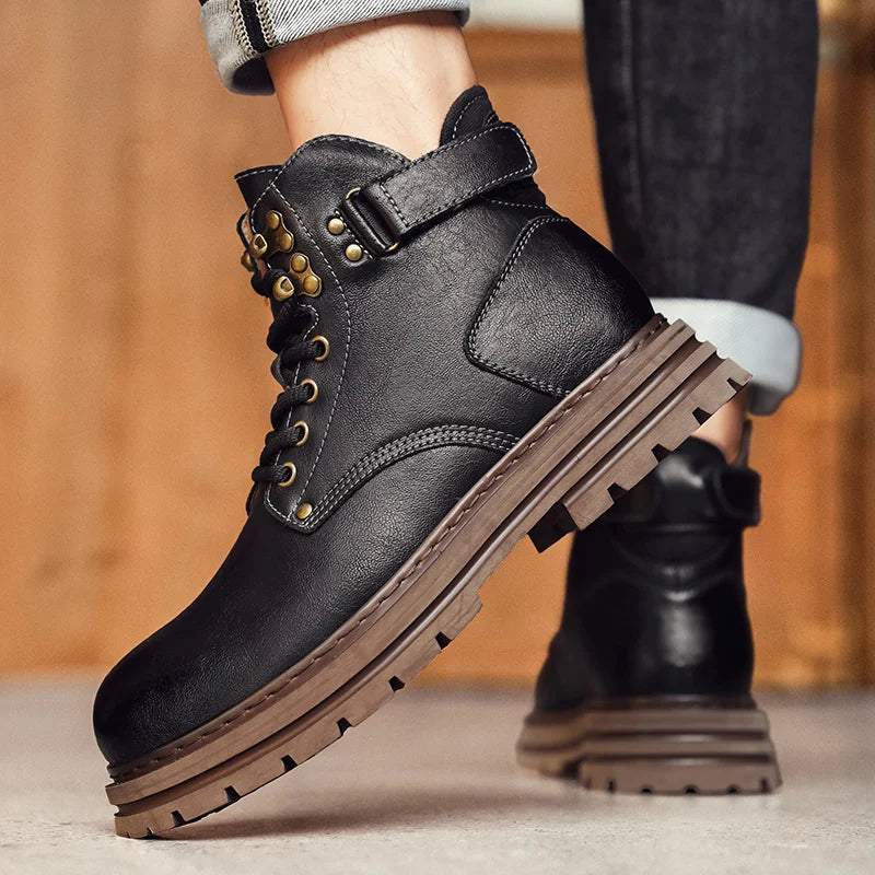 Tellorine Burnished Leather Boots