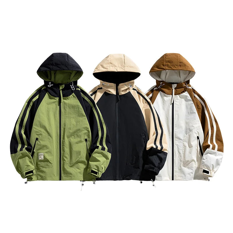 Stripped Windbreaker