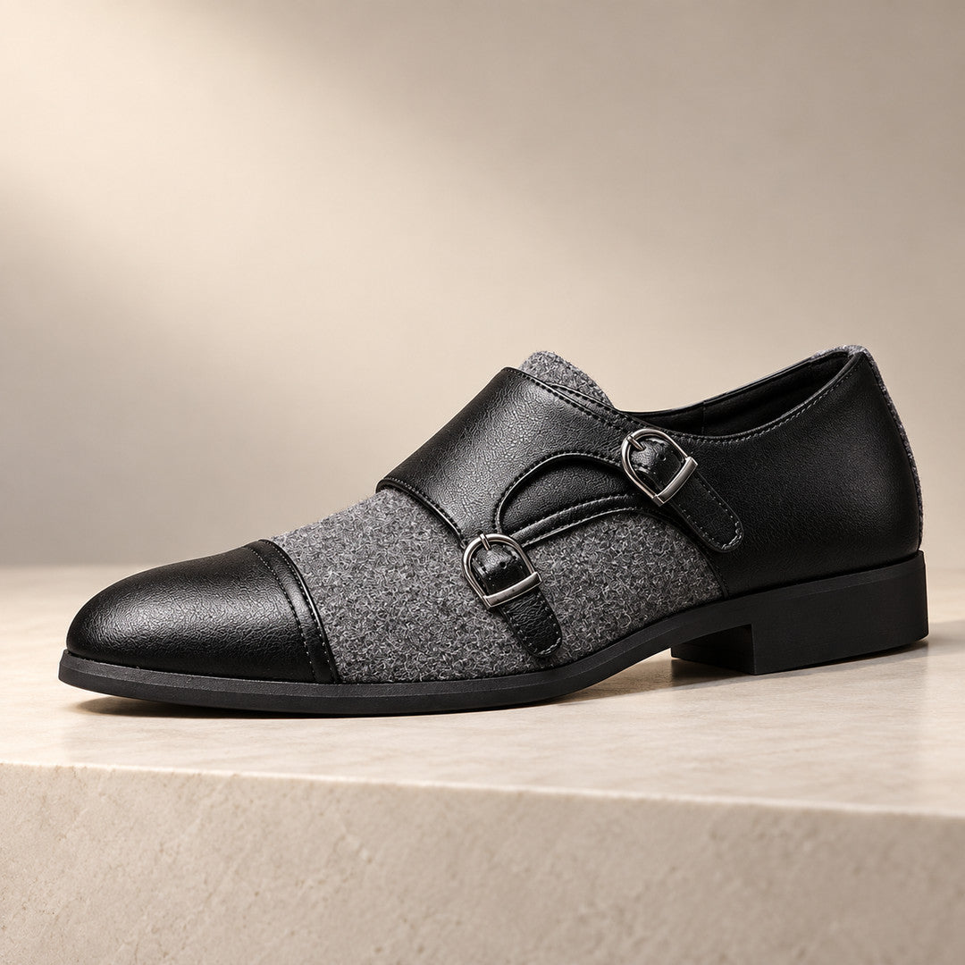 Wetherby Two-Tone Double Buckle Dress Shoes (1:1, image 2)