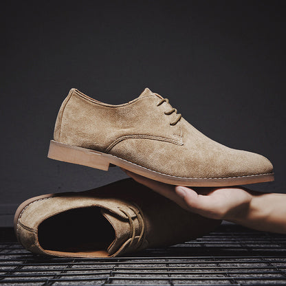 Sackville Suede Derbies in khaki