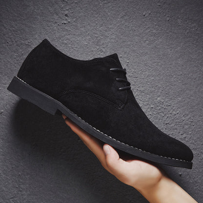 Sackville Suede Derbies in black