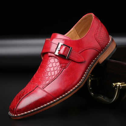 Ravenscourt Textured Panel Monk Strap Shoes 5