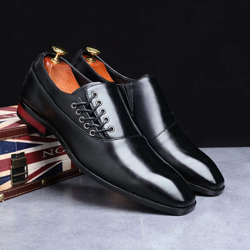 Orsini Side Lace Split Leather Dress Shoes 7