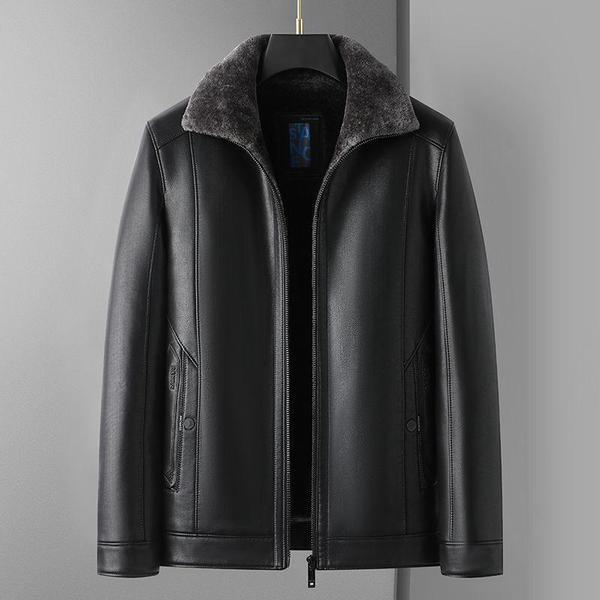 Valen Fleece-Lined Leather Jacket