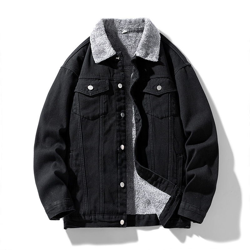 Fleece Denim Jacket