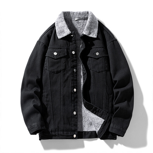 Fleece Denim Jacket