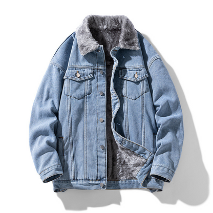 Fleece Denim Jacket