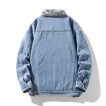 Fleece Denim Jacket