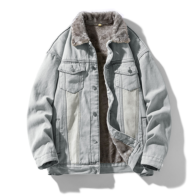 Fleece Denim Jacket