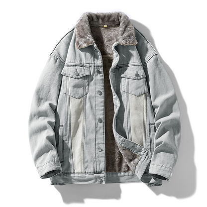 Fleece Denim Jacket
