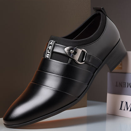 Davenant Layered Vamp Buckle Loafers 6