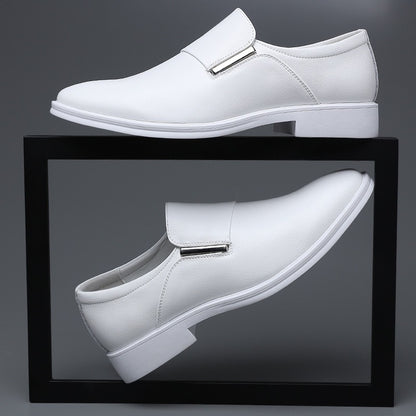 Clairmont Metal Bar Split Leather Loafers 4