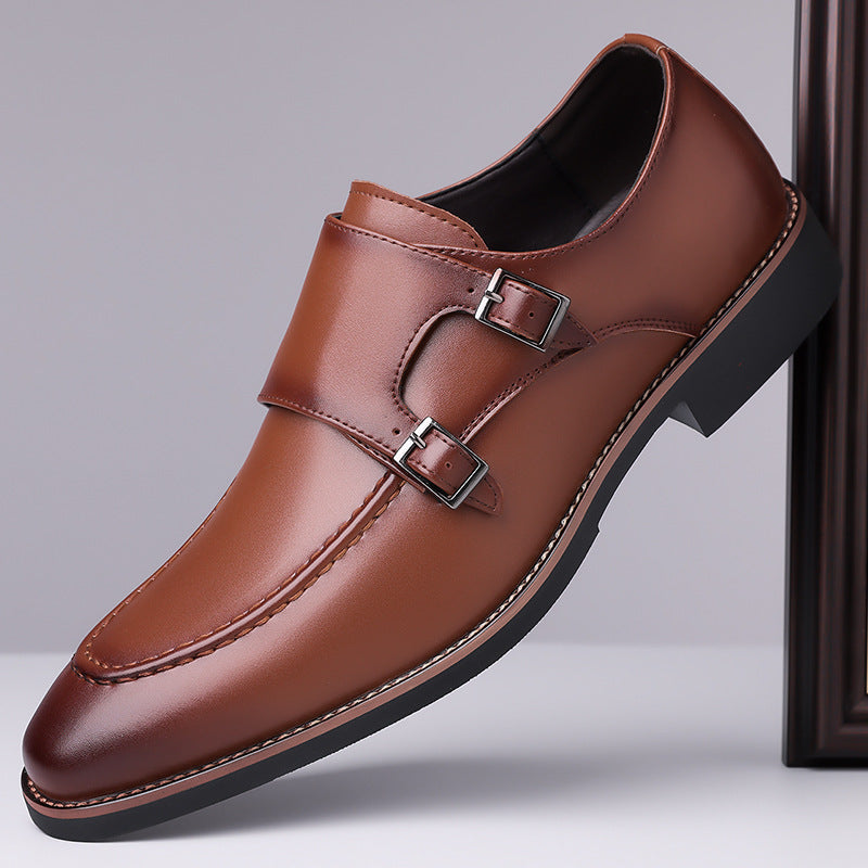 Dunley Apron Stitch Double Monk Shoes 2