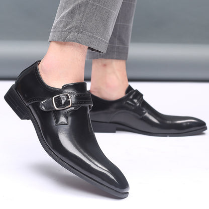 Ambrose Square Toe Buckle Shoes square toe detail