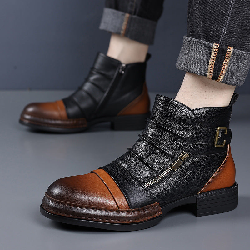 Ashbourne Two-Tone Ankle Boots 2