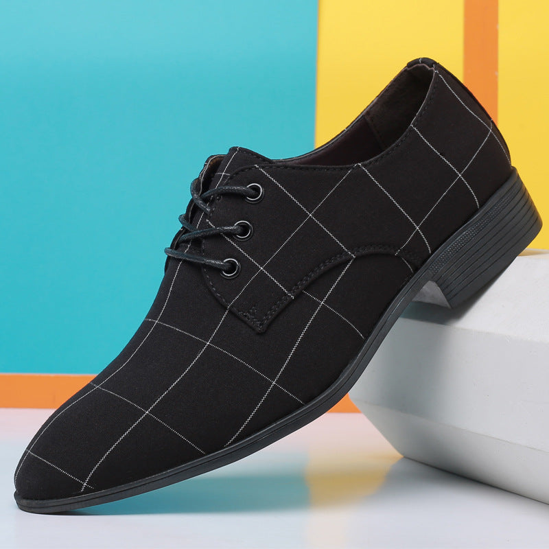 Marden Canvas Derbies windowpane check canvas detail