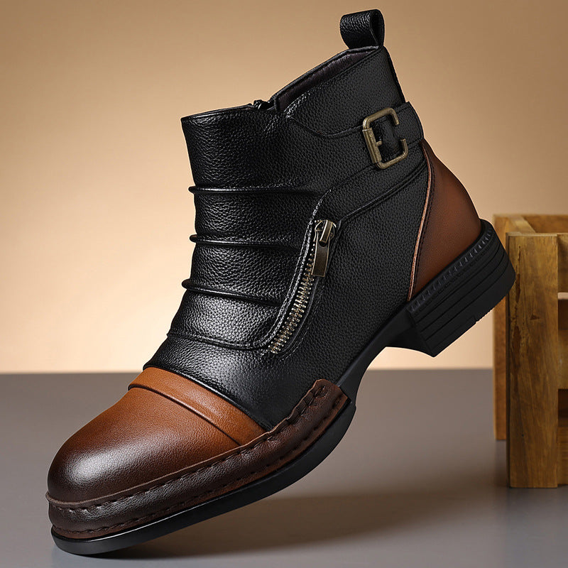 Ashbourne Two-Tone Ankle Boots