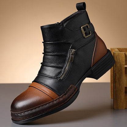 Ashbourne Two-Tone Ankle Boots