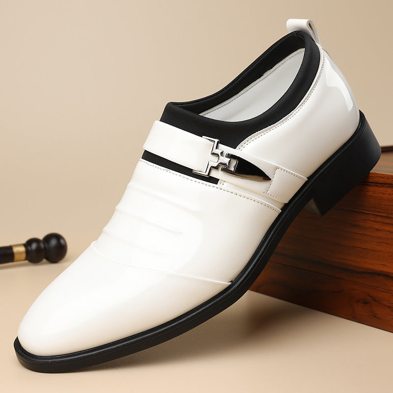 Carrington Horsebit Loafers in white, side profile
