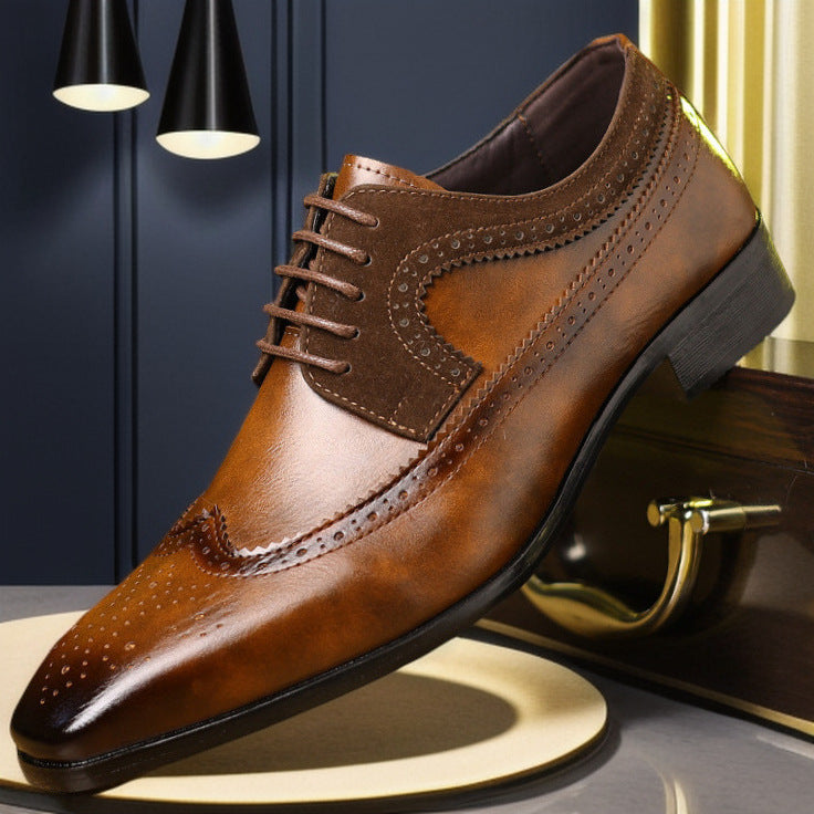 Hartwell Contrast Panel Wingtip Brogues 3