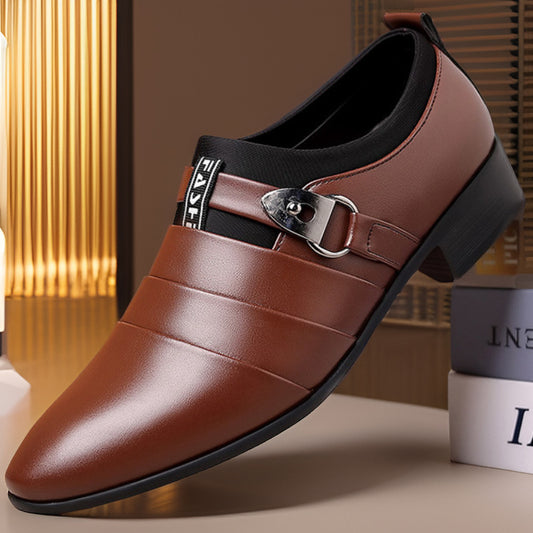 Davenant Layered Vamp Buckle Loafers 2
