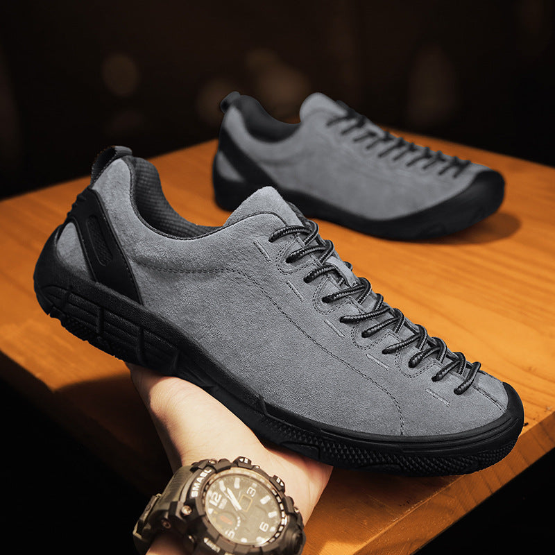 Ridgemont Suede Trail Shoes cow suede upper detail