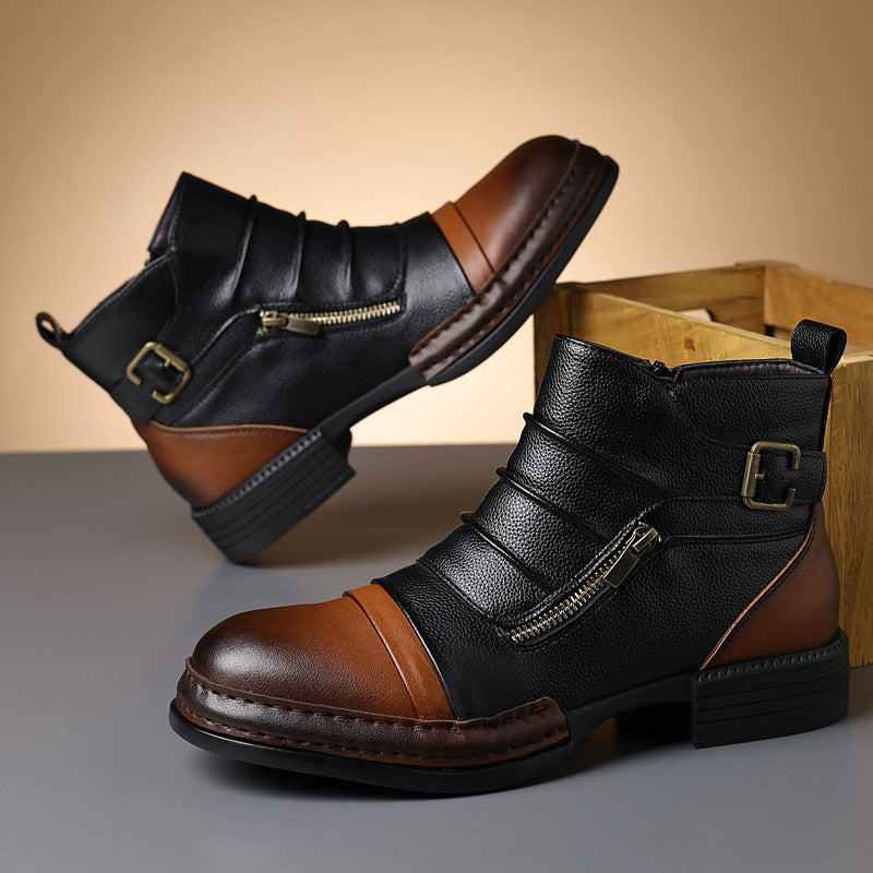 Ashbourne Two-Tone Ankle Boots 3