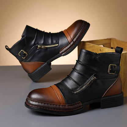 Ashbourne Two-Tone Ankle Boots 3