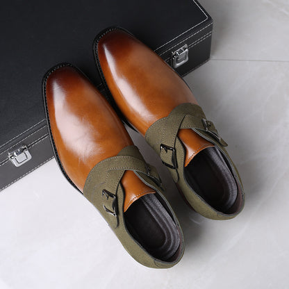 Valcour Crossed Strap Monk Shoes 3