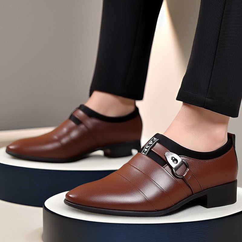 Davenant Layered Vamp Buckle Loafers 3