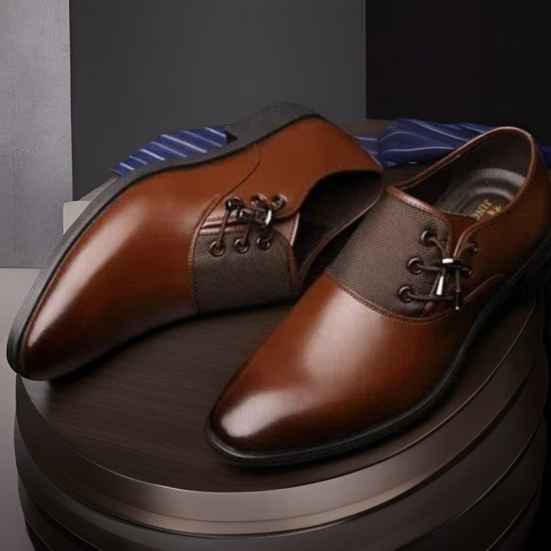 Rothbury Textured Vamp Side-Lace Dress Shoes 4