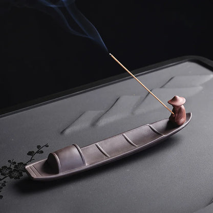 Purple Clay Incense Burner