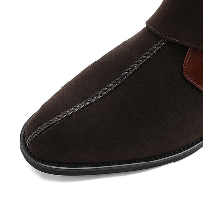 Ashcombe Patchwork Chelsea Boots two-texture patchwork detail