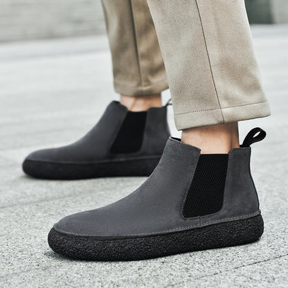 Fairbank Suede Chelsea Boots angled view