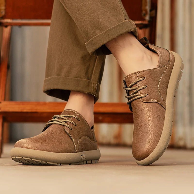 Kingsley Wedge Sole Derbies lacing detail