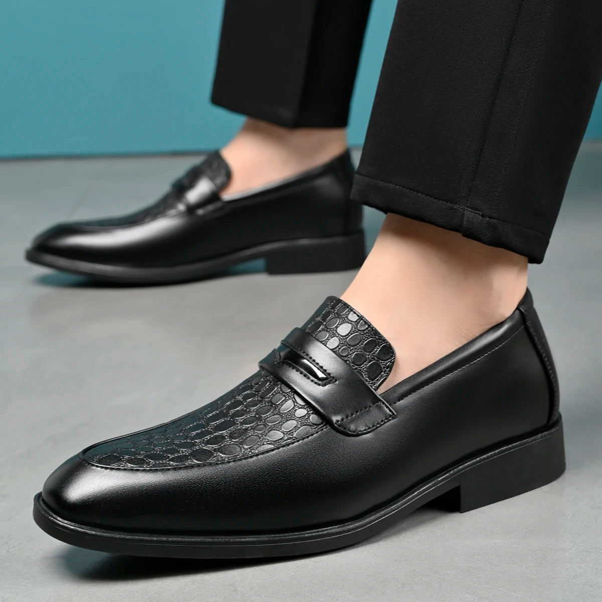 Ardmore Textured Loafers angled view