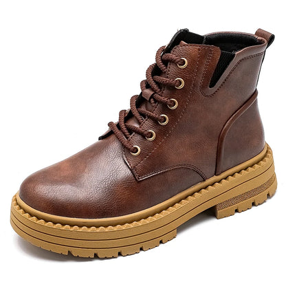 Thatcher Lug Sole Boots in brown