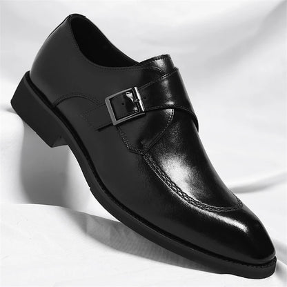 Whitcombe Leather Monk Straps buckle detail
