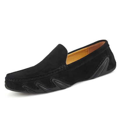 Halstow Suede Moccasins in black