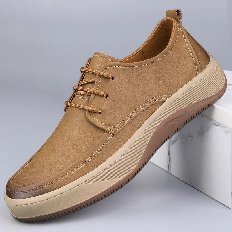 Alcott Leather Sneakers cow leather upper detail