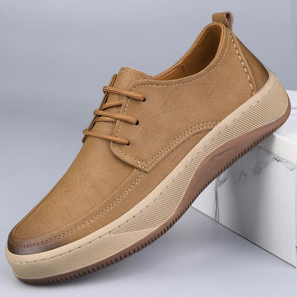 Alcott Leather Sneakers cow leather upper detail